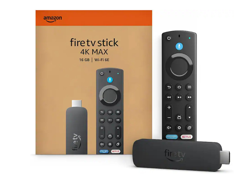 New Amazon Fire TV Stick 4K MAX Ultra HD HDR Streaming Media Player Wi-Fi 6E 16G