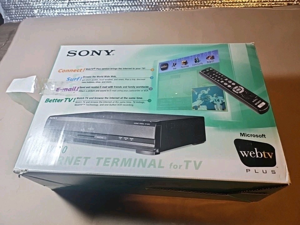 Sony INT-W250 Microsoft WebTV Plus Web Surfing Internet Terminal For TV 1999
