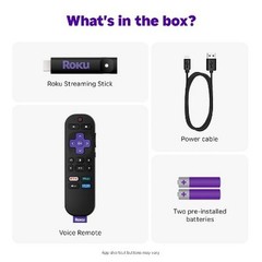 Roku Streaming Stick 2025 HD Device with Voice Remote, HDMI, 1080p