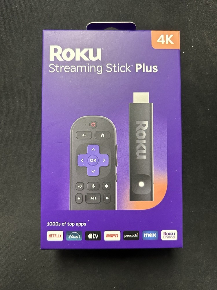 Roku Streaming Stick Plus 2025 – 4K & HDR Roku Streaming Device for TV with Voic