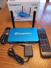 SuperBox S6 Max TV Streaming Box U-HD all featured content No annual fee-free