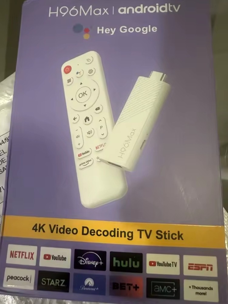 BRAND NEW IN THE BOX H96 MAX ANDROID 4K STICK 16GB
