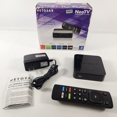 NETGEAR NeoTV NTV300 HD Streaming Media Player w/ Remote Adapter Box