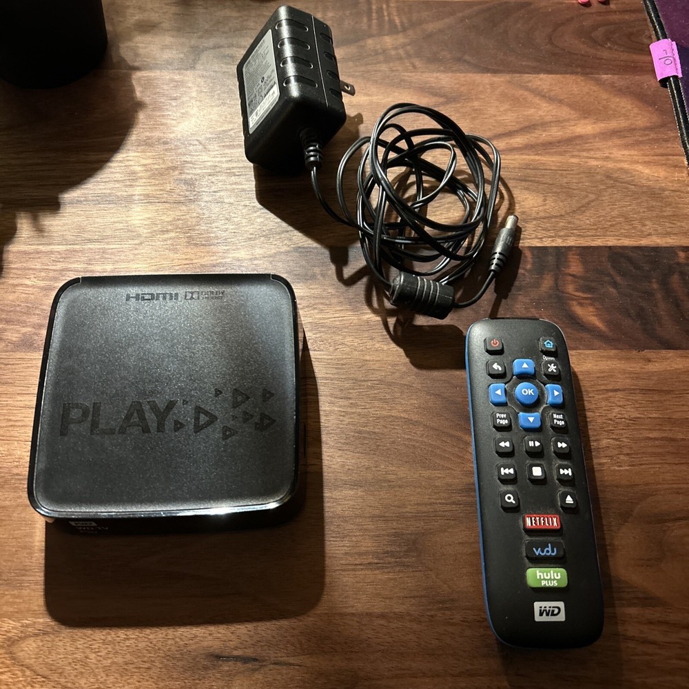 Western Digital WD TV Play C2H Media Player Smart TV With Remote & Cable