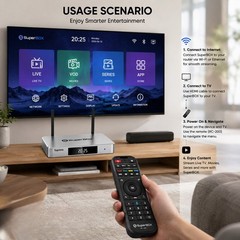 SuperBox Supreme Android 12 TV Box | 4GB RAM+128GB ROM | Bluetooth Voice Remote