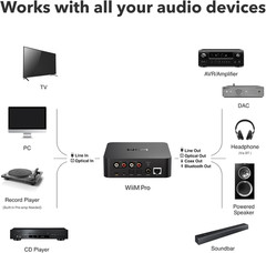 Pro Airplay 2 Receiver, Google Cast Audio, Wifi Multiroom Streamer, Compatible w