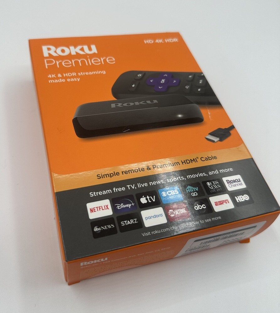 Roku Premiere | HD/4K/HDR Streaming Media Player – 3920R (black)