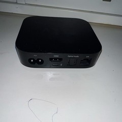 Apple TV Digital HD Media Streamer Black HDMI Ethernet Optical TOSLINK no cord
