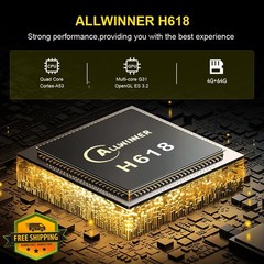 HK1 Android 12 TV Box 4GB/32GB 8K WiFi6 Bluetooth H618 Quad-Core