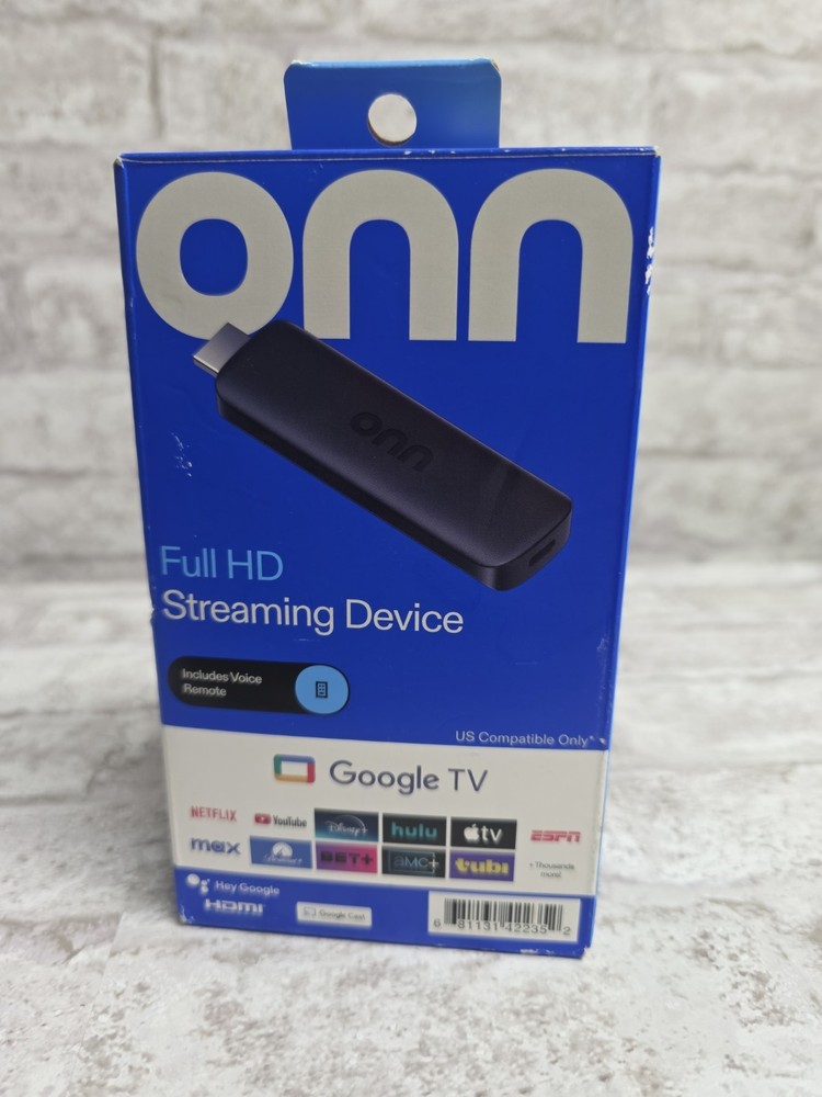 onn Full HD Streaming Device, Google TV – Fast Streaming, 8GB Storage, 1.5GB RAM