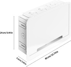 In-Wall TV Box, Media Enclosure, 9 Inches Inwall Cable Management, Organize Syst