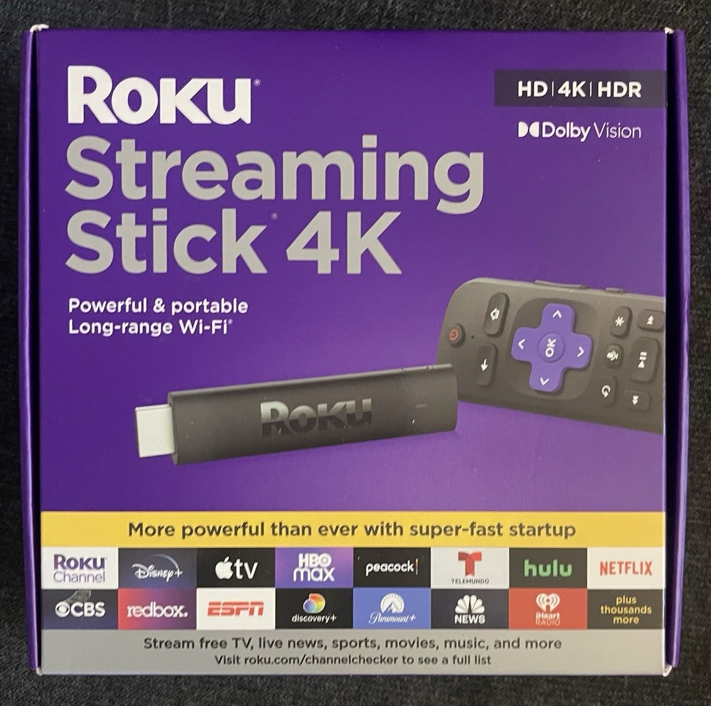 Roku Streaming Stick 4K 3820 HDR Media Streamer