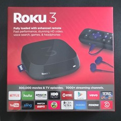 Roku 3 Model 4230 Streaming Media Player CIB Complete w/ Voice Remote Sealed Ear