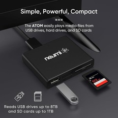 NEUMI Atom 1080P Full-HD Digital Media Player for USB Drives and SD Cards, HE…