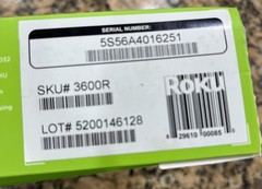Roku Streaming Stick 1080p HD – 3600R – Great Condition