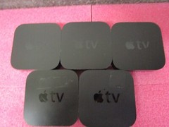 LOT OF 5 APPLE TV MODEL 2) A1378, 2) A1427, and 1) A1469 – UNITS ONLY