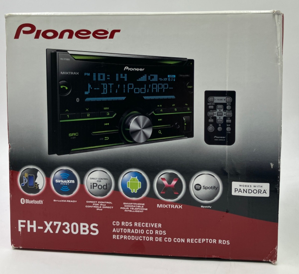 Pioneer FH-X730BS CD Car Audio Receiver W/ Built-in Bluetooth