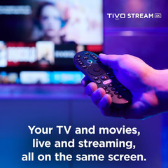 Tivo Stream 4K – Every Streaming App and Live TV on One Screen – 4K UHD, Dolby V