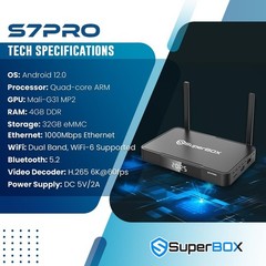 Streaming Box with all channel 2026Superbox S7PRO VS VSEEBOX V6PRO Media Player