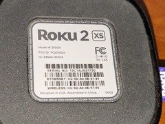 Roku 2 XS (2nd Generation) Media Streamer 3100X – Black – W/ Power SupplyAdapter