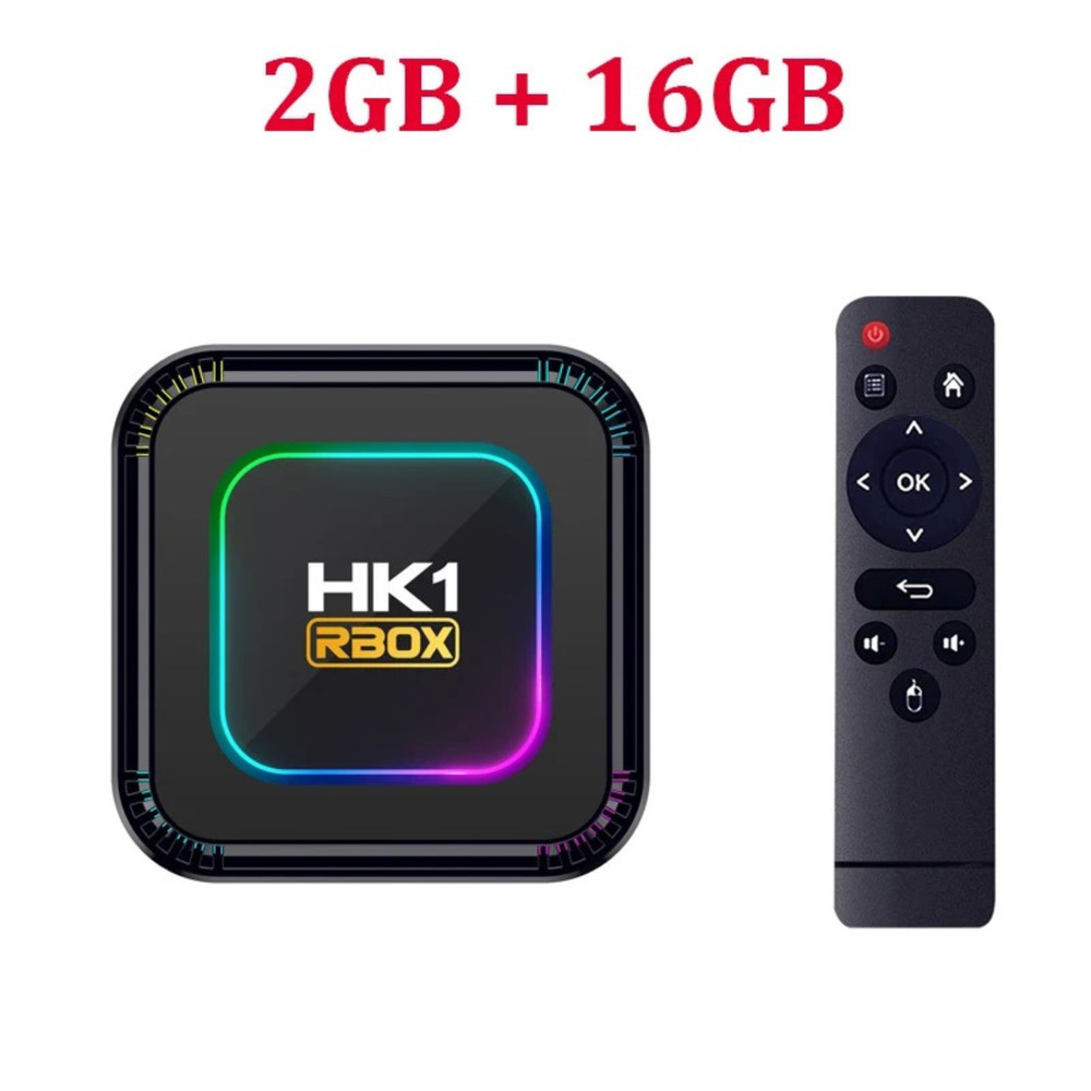 RBOX HK1 Android 13 TV Box 16/32/64GB Quad Core HD 8K Dual WIFI Media Player