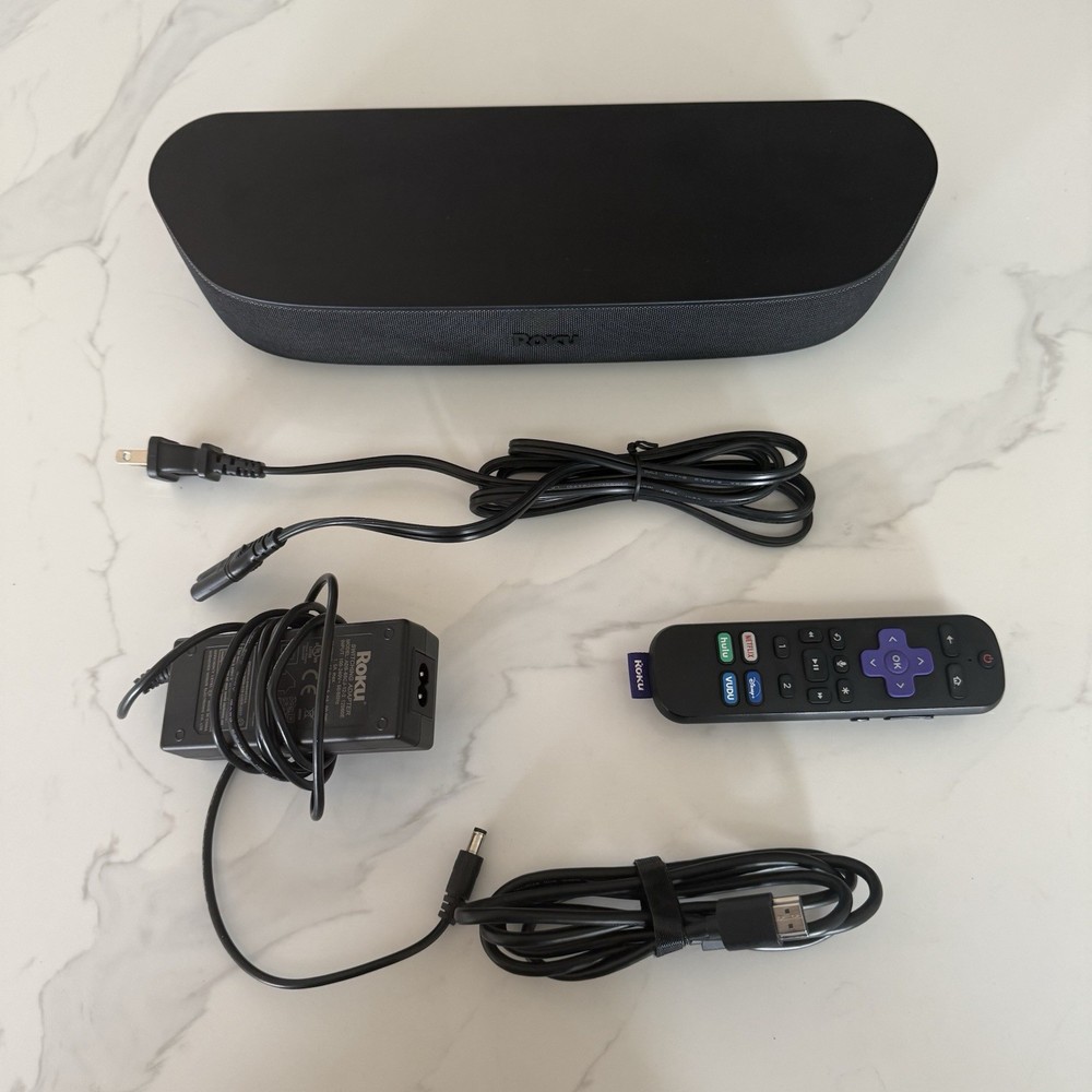 Roku Streambar 4K/HD/HDR Streaming Media Player – Black