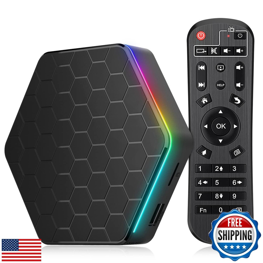 Android 12.0 TV Box, 6k/3D HD Tv Box H618 Quadcore 4GB RAM 32GB ROM 2.4G/5.0G