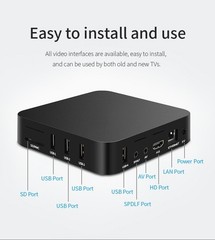 Smart TV Box Android 13.0 WIFI 6 Quad Core 4K UHD Media Stream Player MXQ PRO
