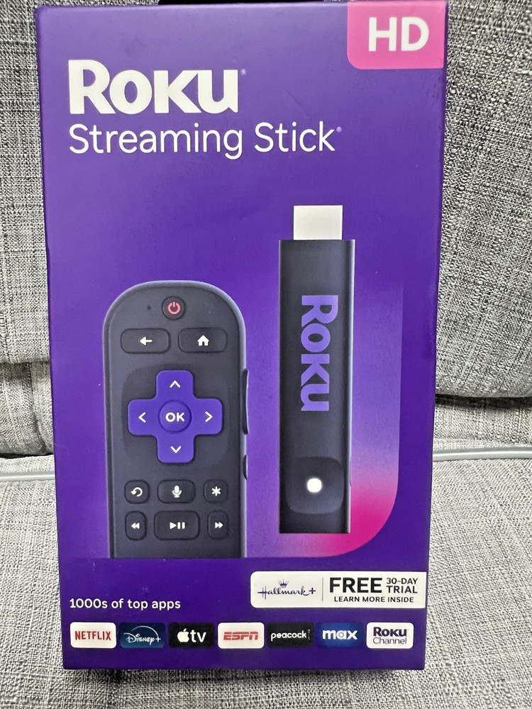 Roku Streaming Stick HD 2025 Model 3840RW Voice Remote Wi-Fi Streaming New Seale