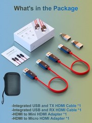 Wireless HDMI Transmitter and Receiver, 4K Decode 1080P60Hz Ultra HD Video Ou…