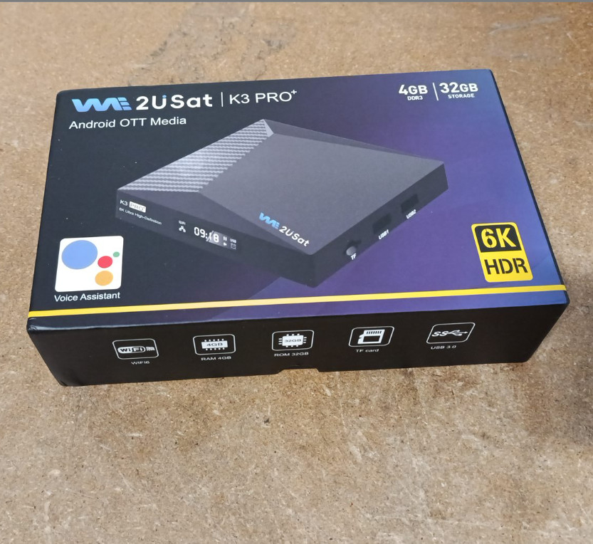 We2USat K3 PRO 6K Android TV Box Second Used SUPER BOX S6 MAX