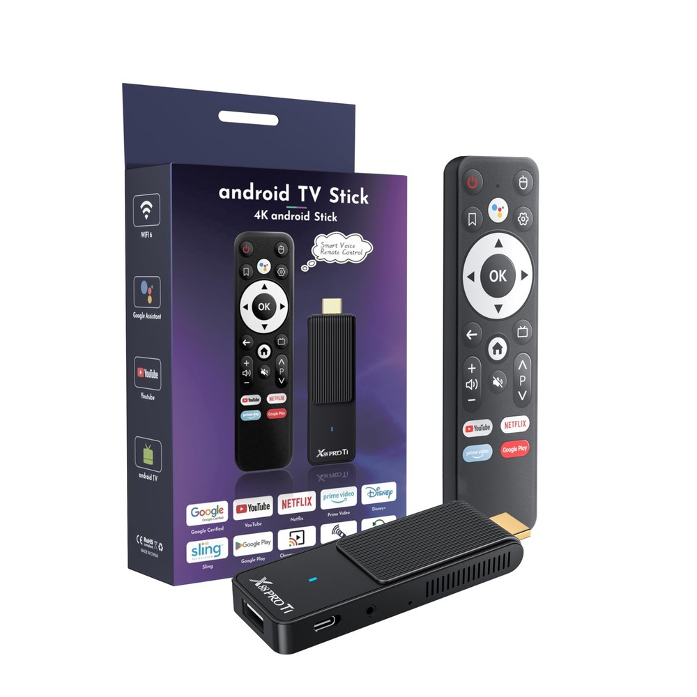 Android TV Stick 14.0, 2025 4K TV Stick 2GB RAM 16GB ROM Ultra HD RK3518 CPU …