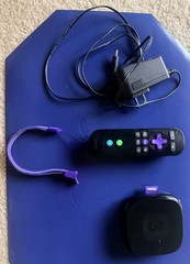 Roku 3 1080p HD Streaming Media Player, Remote & Power Cable EXCELLENT