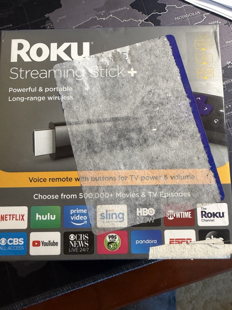 Roku Streaming Stick Plus 3810R – 4K Streaming Media Player – No Remote