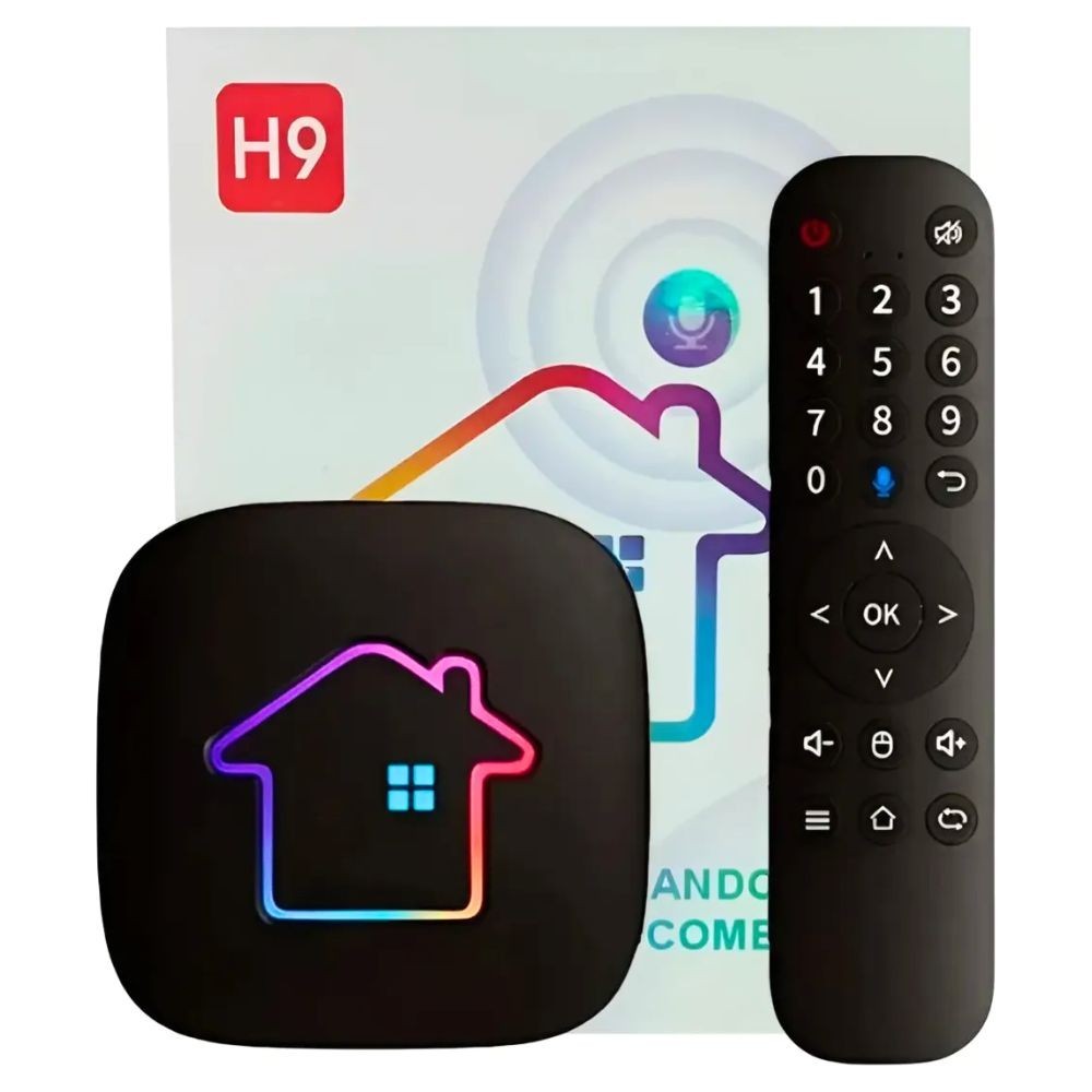 Brand New HTV 9 H9 Brazil TV Box 4K Ultra HD 16GB/2GB Android 14 Voice Control