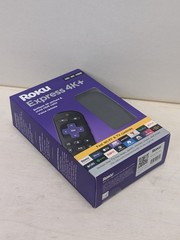 Roku Express 4K+ 3941R2 HDR Media Streamer Player Voice Remote NEW