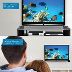 Nyrius Wireless HDMI 2 Input Transmitter & Receiver; Streaming HD 1080p – 2 Pack