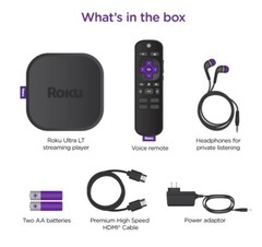 New/Sealed – Roku Ultra LT Streaming Device 4K/HDR/Dolby Vision & Voice Remote
