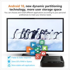 X96Q H313 Quad Core 2+16GB Android 10 4K TV BOX 2.4G WIFI HDMI Media Player 2022