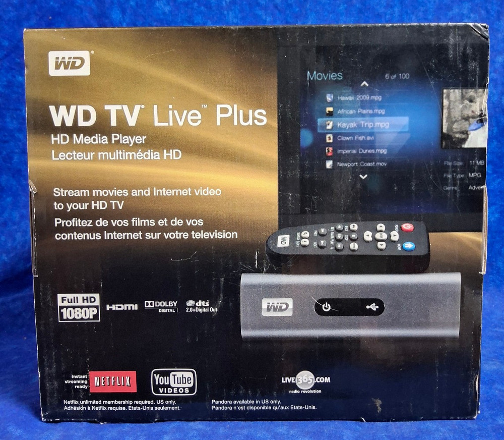 Western Digital TV Live Plus HD Media Player VERY RARE COLLECTOR’S