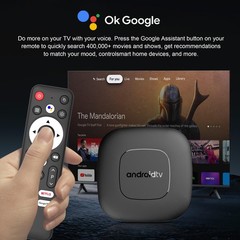 2026 Android 16 Streaming TV Box 8K Voice Control 2GB/16GB Mortal T1 HDR WiFi 6