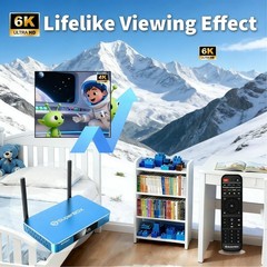 SuperBox S7 Max Android 12 TV Box 4GB+64GB WiFi6 6K Streaming Media Player