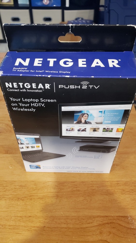 Netgear PUSH2TV PTV1000 TV Adapter for Intel Wireless Display Laptop to HDTV