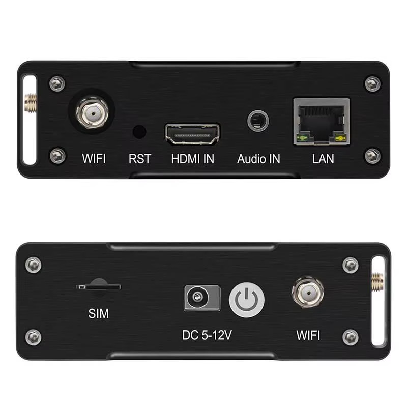 H264 H265 WIFI Transmitter Ip RTMPS Live Broadcast Wireless RTSP SRT 4G LTE HDMI