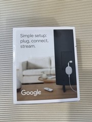 NEW Google Chromecast TV 4K Streaming Device Voice Media Remote – Snow SEALED