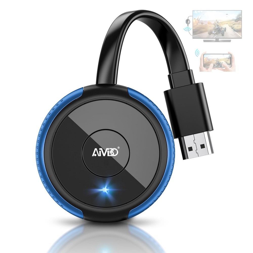 4K Wireless Display Adapter, Plug & Play, HDMI Dongle 5G for TV/Monitor/Proje…