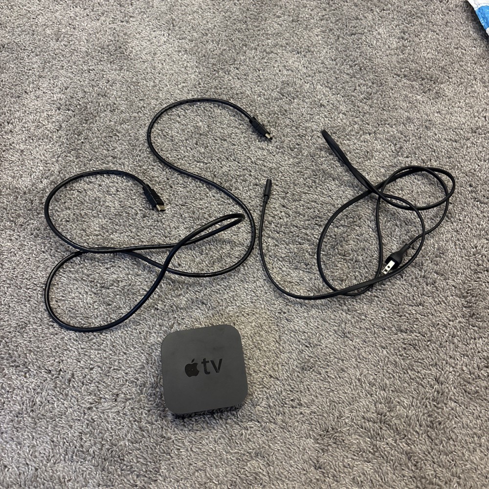 Apple TV 4th Generation Black MLNC2LL/A Model A1625 With Cord / HDMI /No Remote