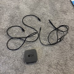 Apple TV 4th Generation Black MLNC2LL/A Model A1625 With Cord / HDMI /No Remote