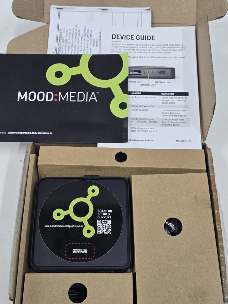 Mood Harmony K140L1 Media Player MOODMAVPSG1L NIB