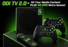 ODI TV 2.0 4K Android Media Streaming Box w/ Backlit Remote & 2 Controllers